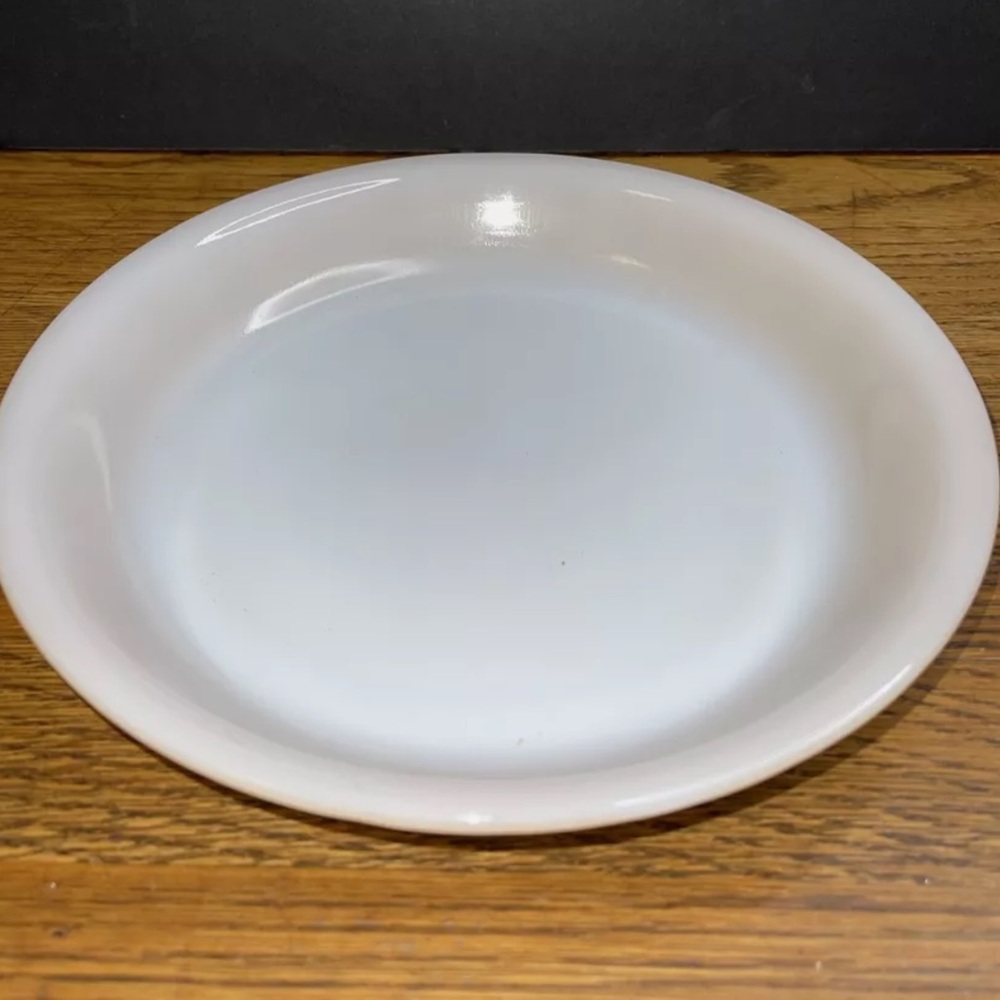Vintage Anchor Hocking Fire King Peach Lusterware pie dish casserole dish
